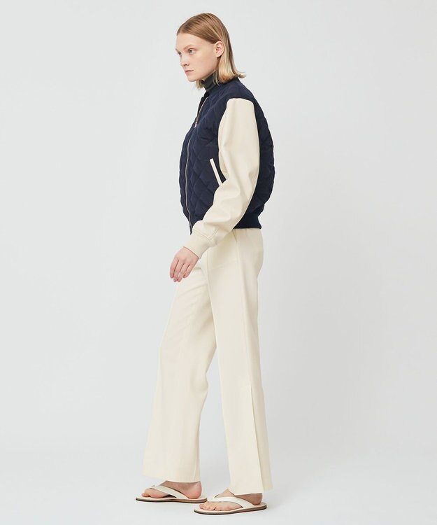 BEIGE， PEONY / スタジアムジャンパー Navy x Ecru