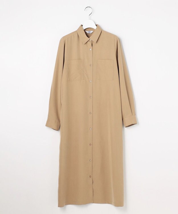 J.PRESS LADIES S ピーチポプリン ワンピース キャメル系