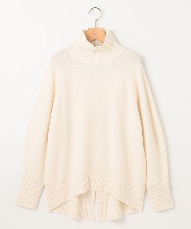 組曲 S ウールカシミヤミックス ロールネックニット アイボリー系