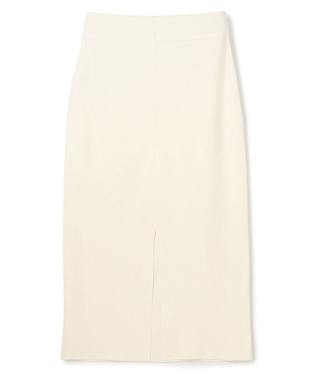 BEIGE， NADIA / 異素材ライン ストレッチニットスカート Ecru