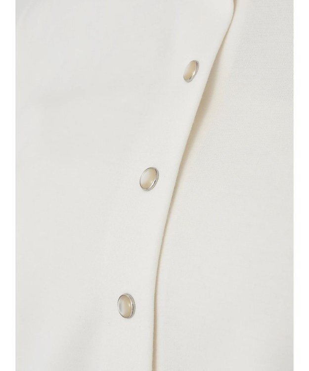 earth music&ecology パールスナップボタンカーディガン Ivory