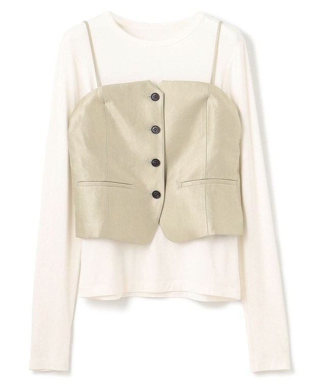 UNFILO 【STORY×UNFILOコラボ】ビスチェセットアップ 3点セット シャンパンベージュ