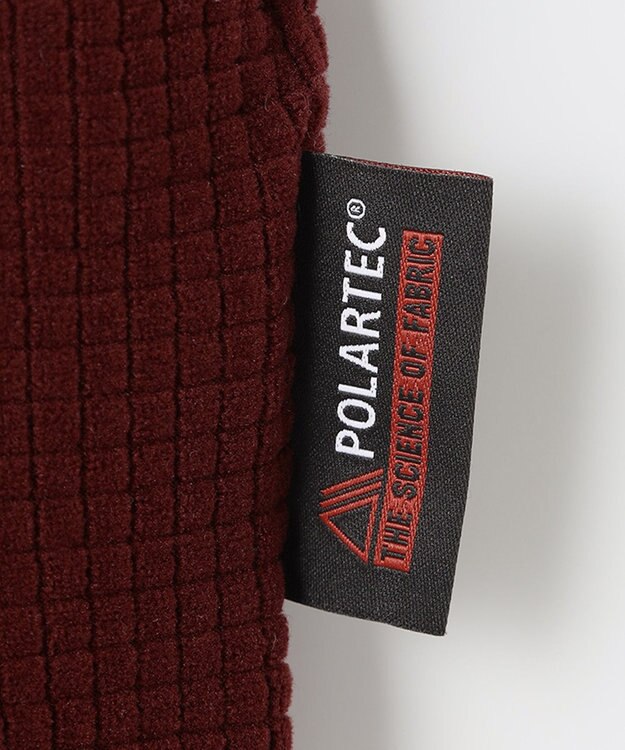 JOSEPH ABBOUD MOUNTAIN 【UNISEX】ポーラテックブロックフリース ワイン系