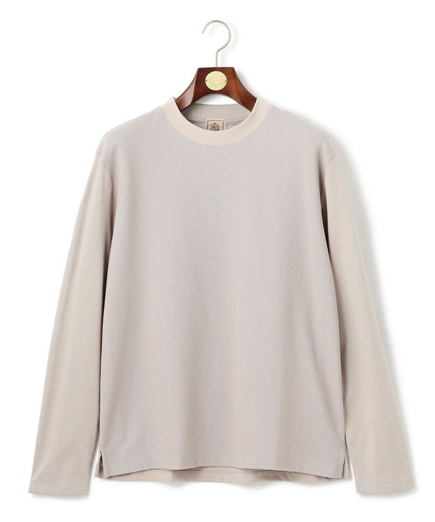 J.PRESS MEN 【ビジネス対応】【J.PRESS PREMIUM JERSEY】無地 ロングスリーブTシャツ ライトグレー系