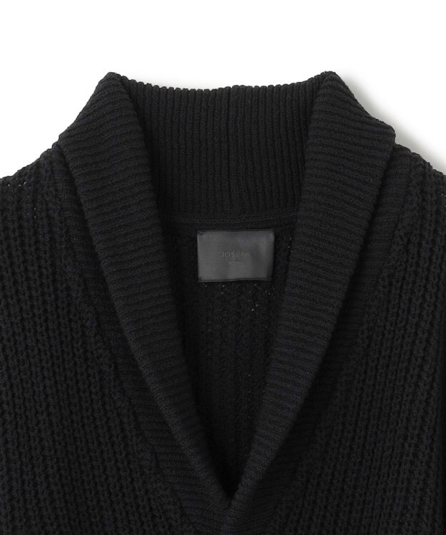 JOSEPH HOMME 【HIGH GRADE LINE】カベツイスト ニットコート ブラック系