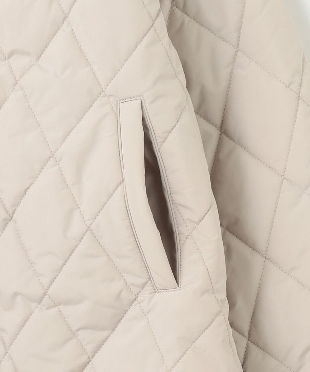 ANY SIS 【洗える】キルティングフーディ ブルゾン ベージュ