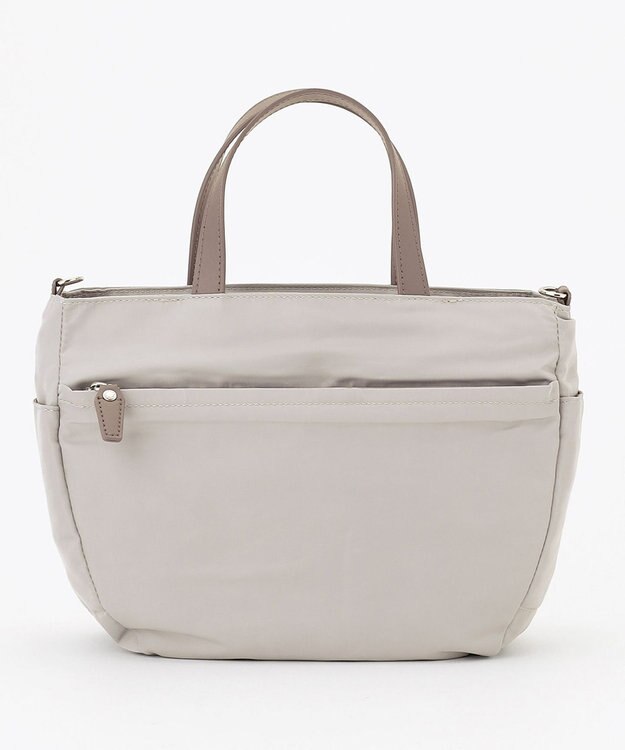 Y'SACCS ポリエステルツイル 2WAYトートバッグ グレージュ