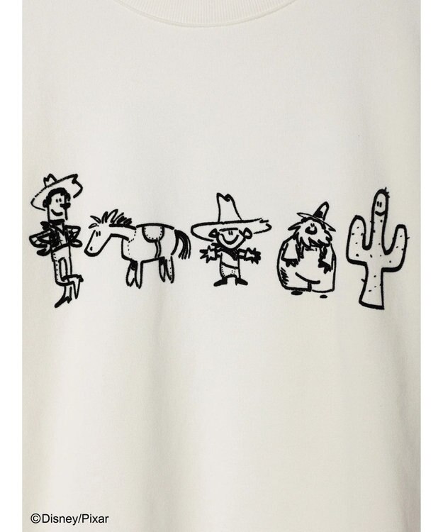 Green Parks ＴＯＹ　ＳＴＯＲＹ／フロッキー裏毛プルオーバー White