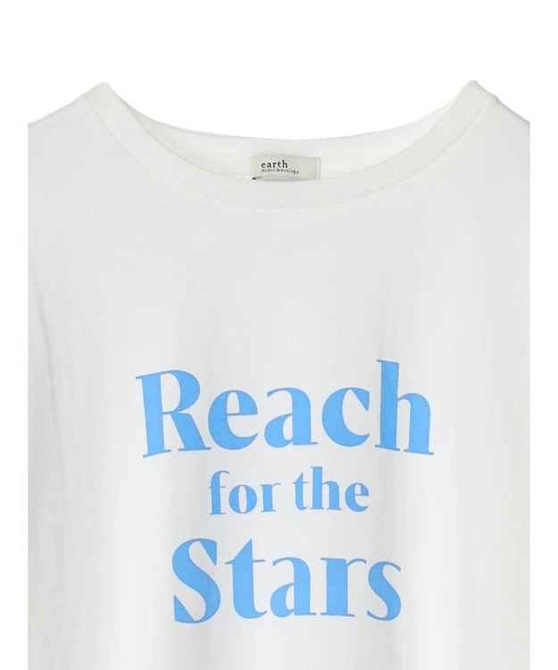 earth music&ecology アソートロゴプリントＴ Off White