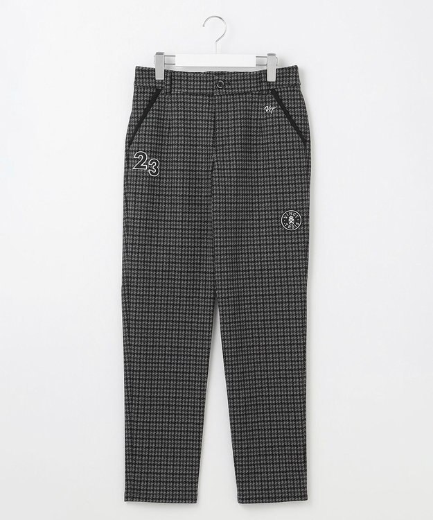 23区GOLF 【WOMEN】ガンクラブチェックテーパードパンツ ブラック系3