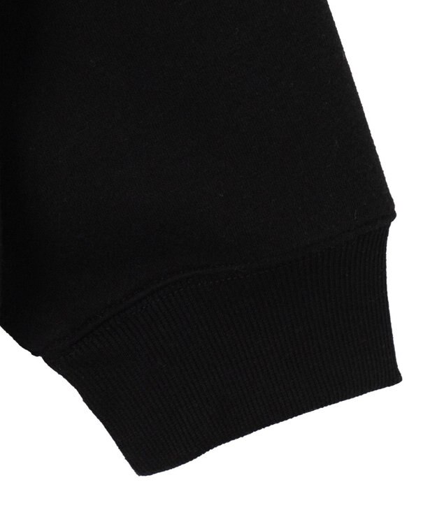 WEGO ワンポイントハーフジッププルオーバー ブラック