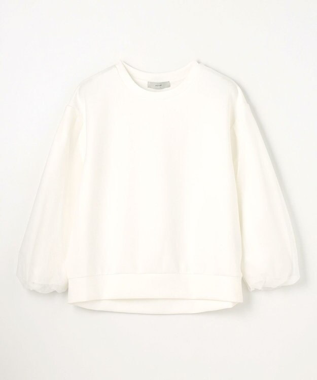 ANY L 【洗濯機可】チュールコンビダンボールプルオーバー オフ