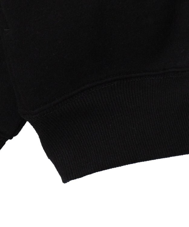 WEGO ワンポイントハーフジッププルオーバー ブラック