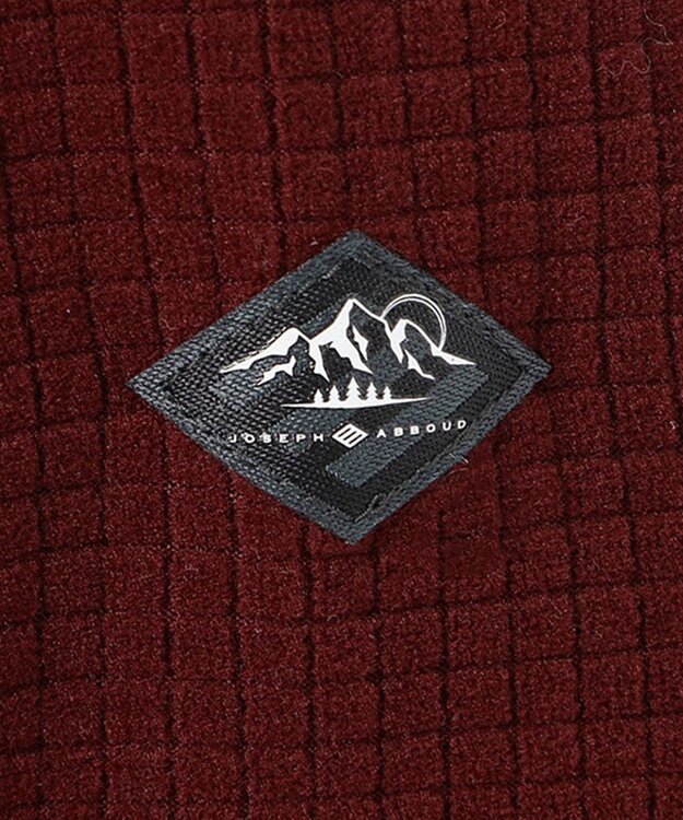 JOSEPH ABBOUD MOUNTAIN 【UNISEX】ポーラテックブロックフリース ワイン系