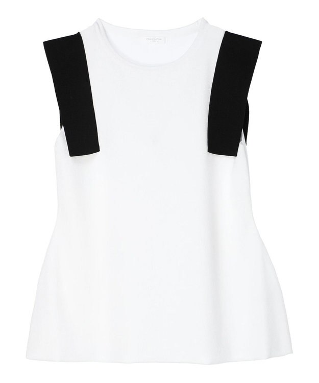 Green Parks ミラノリブノースリーブニットプルオーバー C