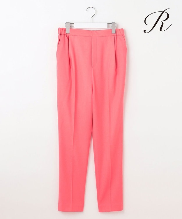23区 【R(アール)】カラーウールツイル パンツ ピンク系