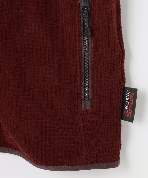 JOSEPH ABBOUD MOUNTAIN 【UNISEX】ポーラテックブロックフリース ワイン系