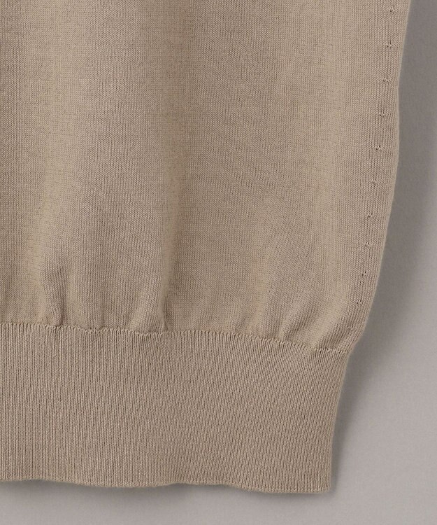 GOTAIRIKU ニットポロ＿無地 ベージュ系