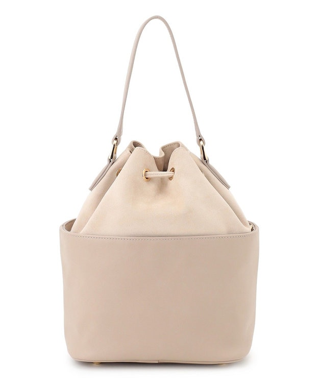 23区 スエード コンビ ドロスト バッグ ベージュ系