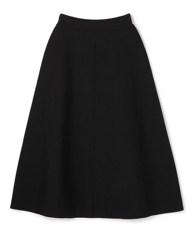 UNFILO L BEAUTY FORM KNIT フレアスカート セットアップ ブラック