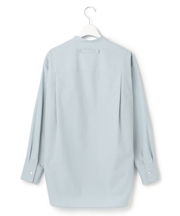 23区 【23区 | 5525gallery】コットンタイプライター バンドカラー シャツ サックスブルー系