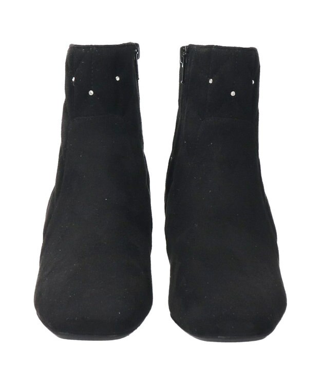 Bridget Birkin 【Bridget Birkin】キルティングストーンショートブーツ ブラックスウェード