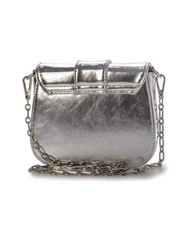 UNBILLION カシュカシュ cachecache / ビジューバックルチェーンショルダー シルバー