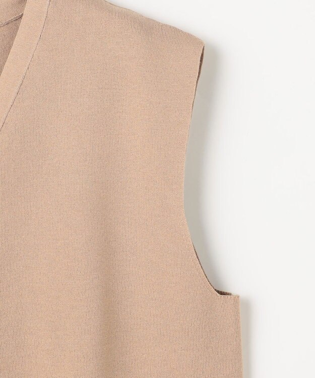 ANY メタルボタンニットベスト ベージュ