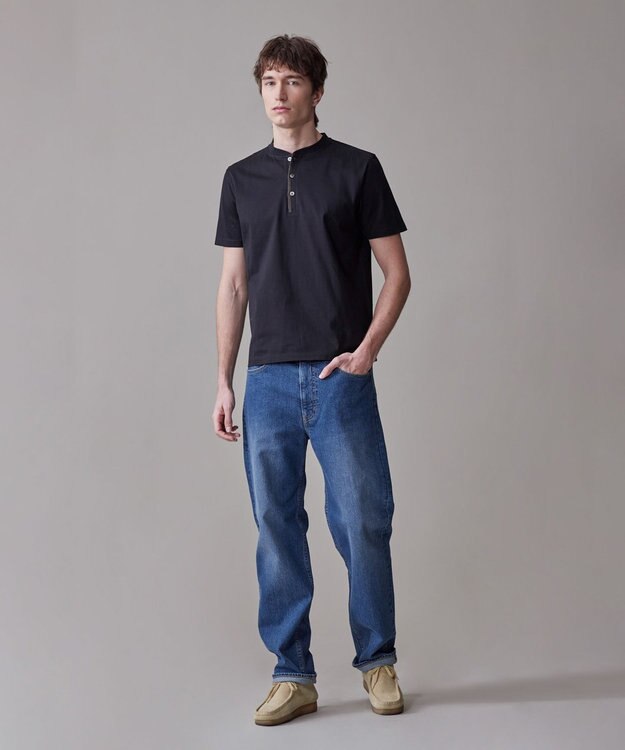 J.PRESS MEN インディゴストレッチデニム パンツ ダルブルー系