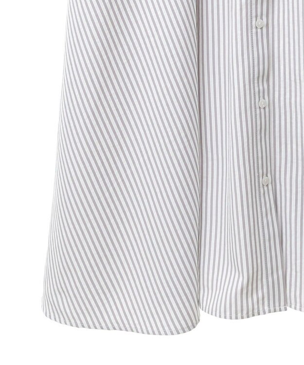 earth music&ecology ドロストシャツワンピース Stripe