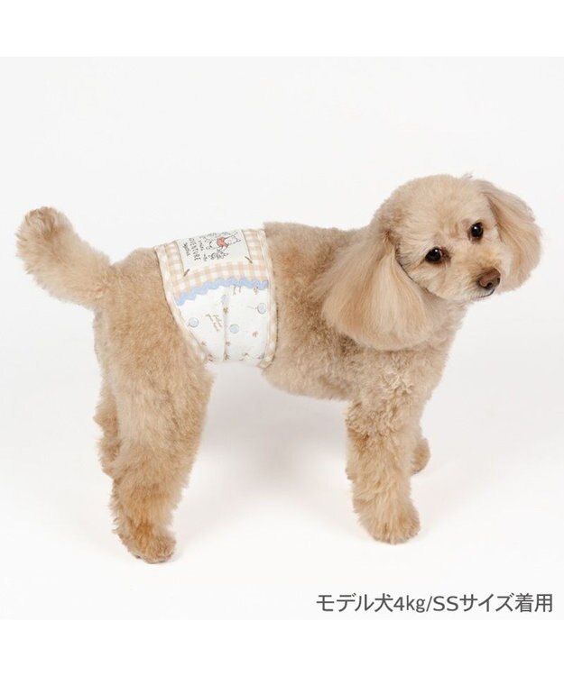 PET PARADISE ディズニー くまのプーさん マナーベルト 《チェック》 小型犬 ベージュ