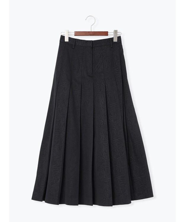 Te chichi チェックアソートロングプリーツスカート ブラック