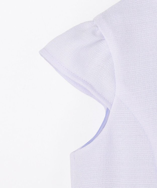 ANY KIDS 花柄刺繍ワンピース ラベンダー