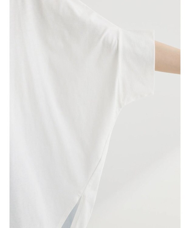 Green Parks ドルマンカット５分袖プルオーバー Off White