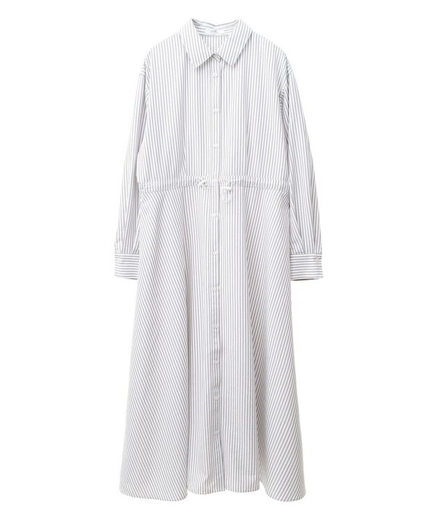 earth music&ecology ドロストシャツワンピース Stripe