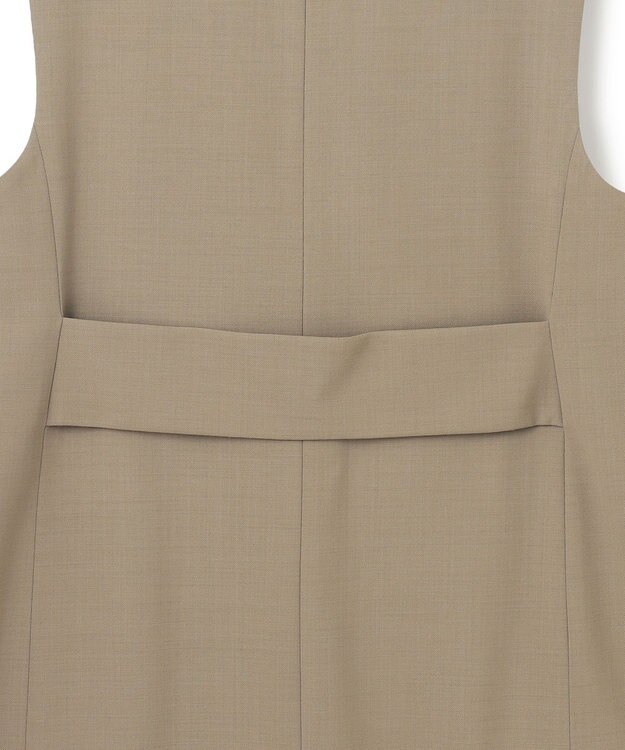 ICB 【洗える】ウール2WAYストレッチ ジレ フォーン系