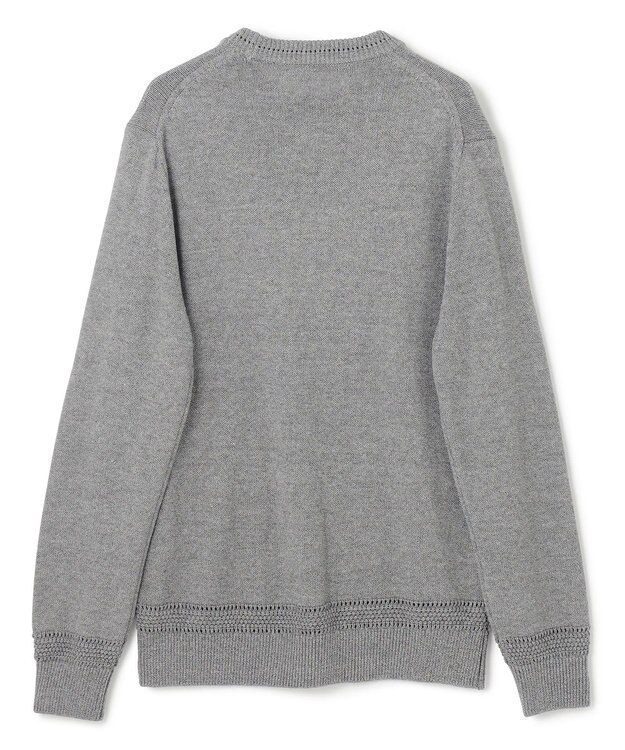 JOSEPH HOMME 【洗える】ハイツイストコード　クルーネックニット グレー系