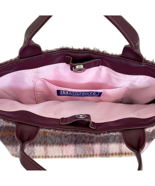 ROOTOTE 3651【2way】SC.スクエア.チェック-A 02：ピンク