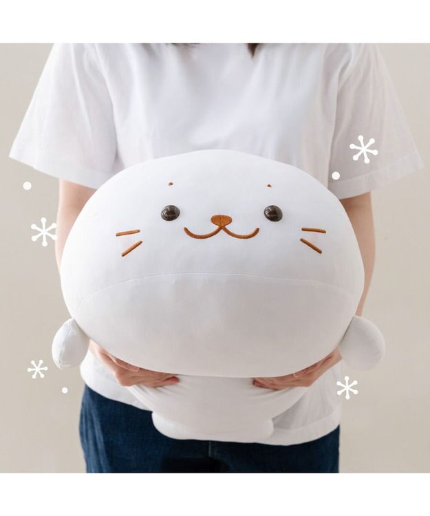 Mother garden しろたん クール抱き枕 55ｃｍ 《白色》 単品 白色