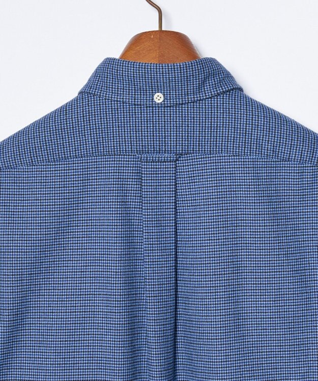 J.PRESS MEN コットンネルハウンドツース シャツ ネイビー系3
