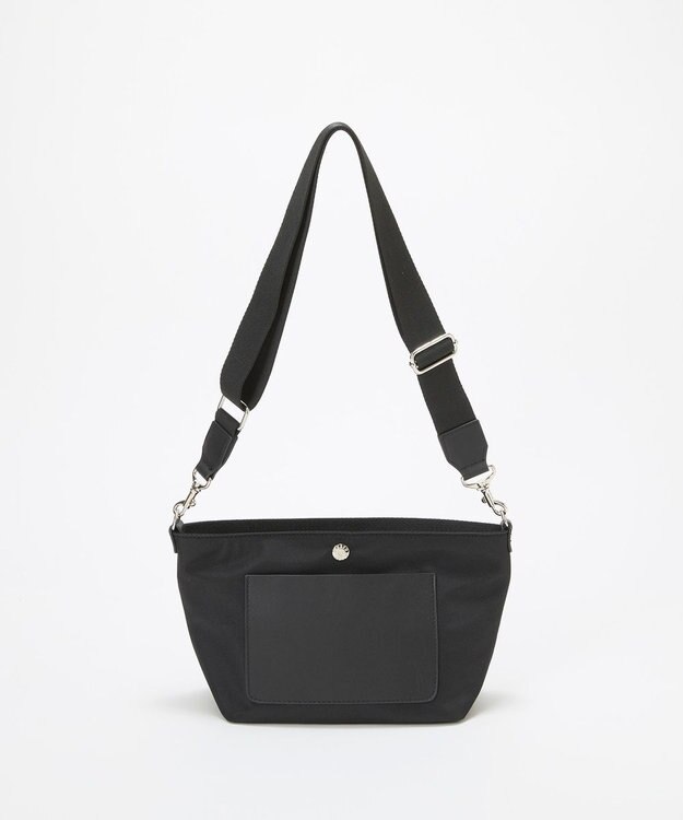 TOPKAPI 【Breath TOPKAPI sis】【WEB限定】ナイロン レザーポケット ミニ ショルダーバッグ 軽量 / CALM カーム　 ブラック