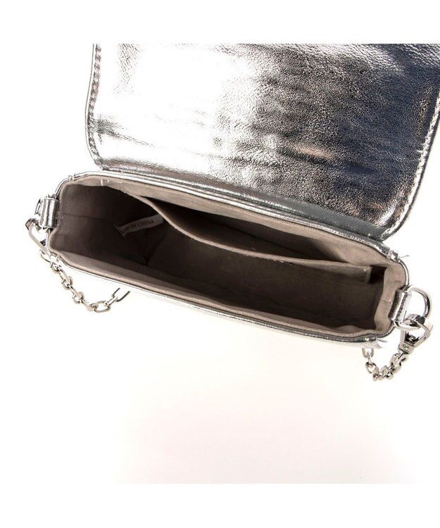 UNBILLION カシュカシュ cachecache / ビジューバックルチェーンショルダー シルバー