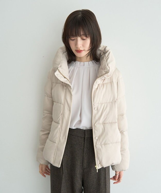 YECCA VECCA カチオンジャージーブルゾン Gray Beige