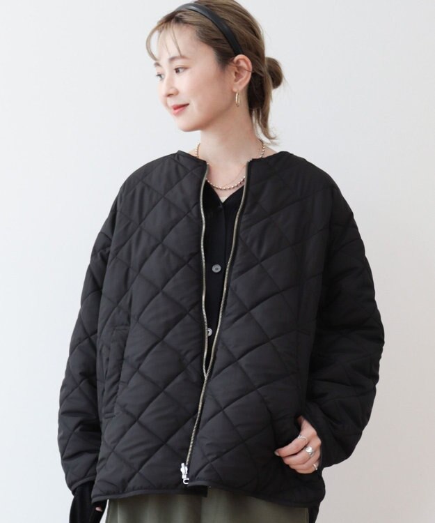 AMERICAN HOLIC 軽ポカリバーシブルキルティングコート Black