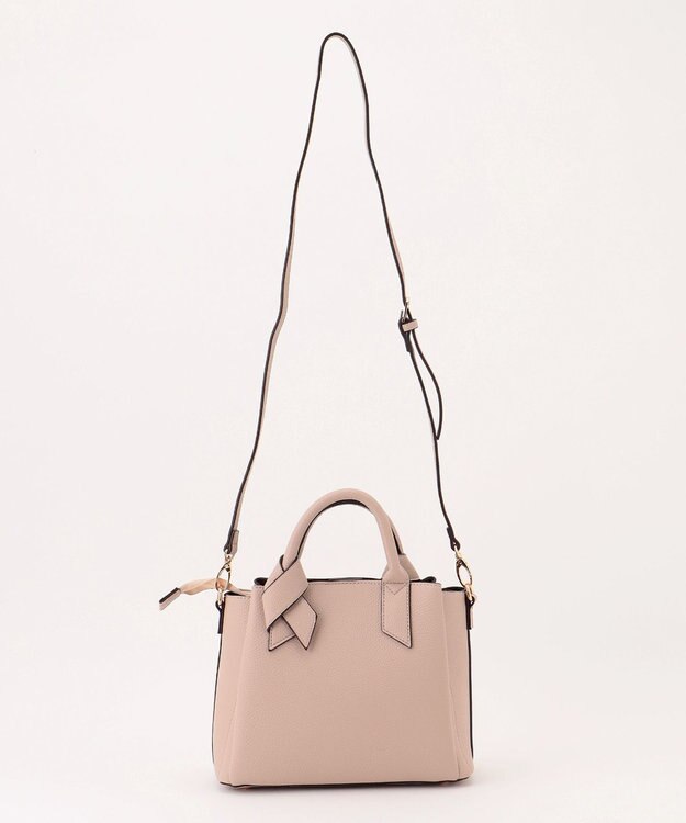 LA BAGAGERIE 【MONICA】リボンハンドルバッグ アイボリー