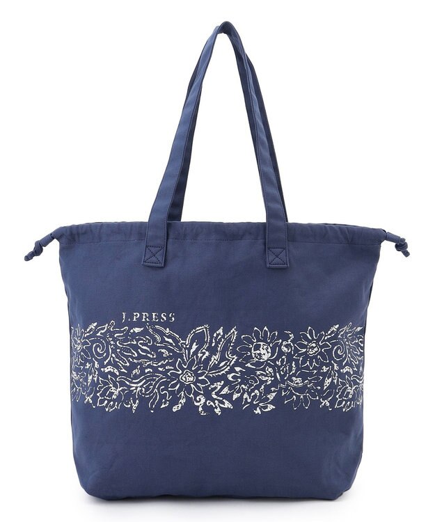 J.PRESS MEN 【J.PRESS YACHT CLUB】コットンキャンバス トートバッグ ネイビー系