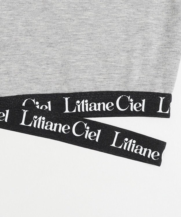 WEGO 【ハーフトップ＆ショーツセット】Liliane　Ciel　クロスロゴ グレー