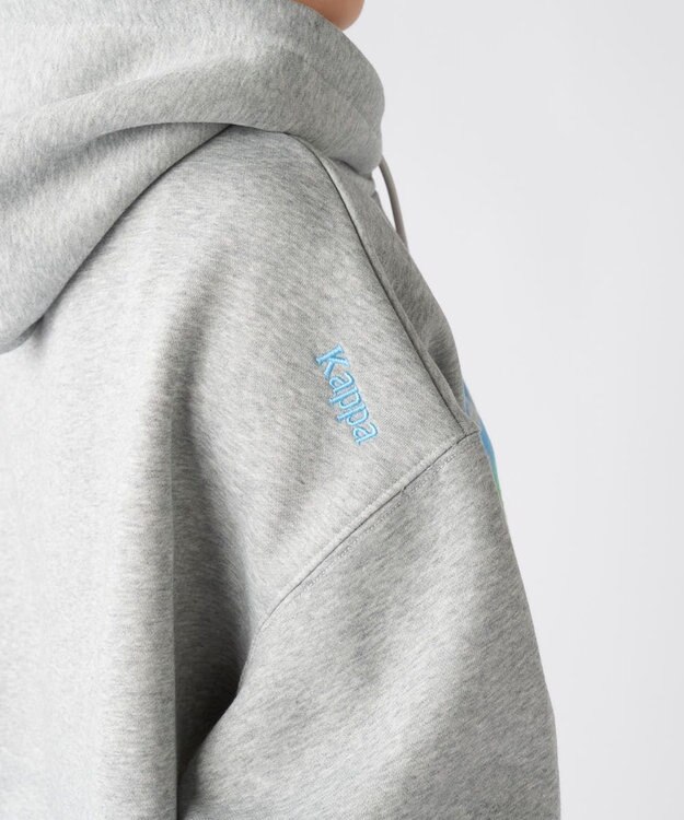 OP／FILA 【Kappa】メッセージデザイン ユニセックスパーカー グレー