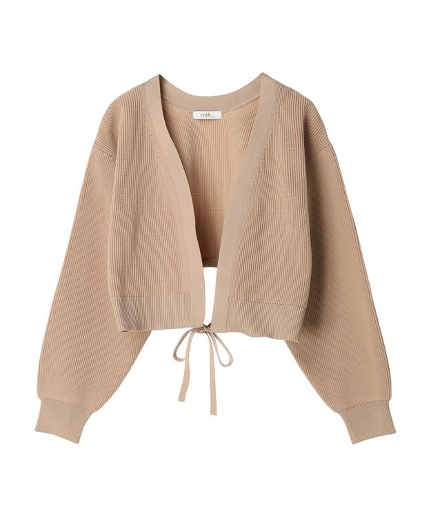 earth music&ecology バックリボンボレロ Beige
