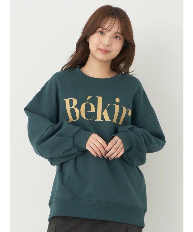 earth music&ecology Ｂｅｋｉｒ裏起毛スウェット Dark Green